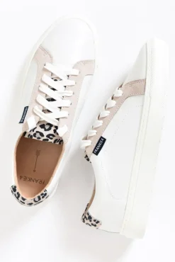 White Sneakers<Frankie4 Mim Iii White/Leopard Print Sneaker