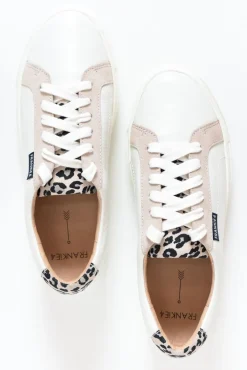 White Sneakers<Frankie4 Mim Iii White/Leopard Print Sneaker