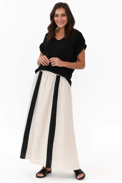 Skirts<Eadie Lifestyle Monarch Natural Linen Maxi Skirt