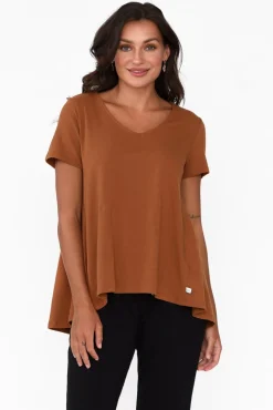 Cotton Tops<One Ten Willow Montreal Rust Cotton Tee