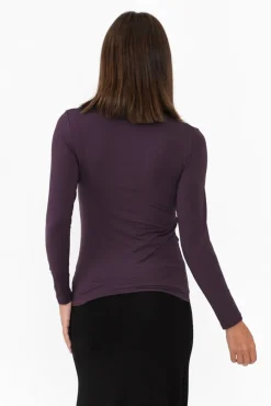Sleeved Tops<Tani Mulberry Micro Modal Long Sleeve Top
