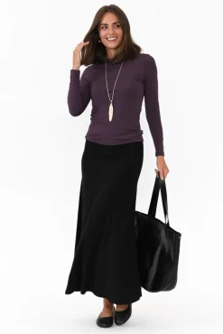Sleeved Tops<Tani Mulberry Micro Modal Long Sleeve Top