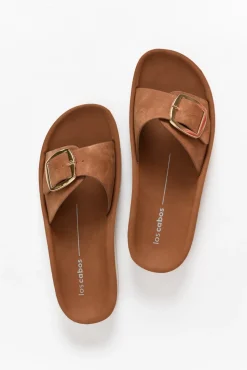 Slides<Los Cabos Naja Tan Buckle Slide