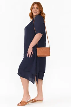 Cotton Dresses<La Mode Nala Navy Layers Dress
