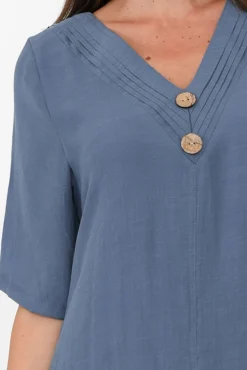 Cotton Dresses<La Mode Nala Vintage Blue Layers Dress