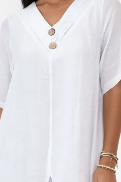 Cotton Dresses<La Mode Nala White Layers Dress