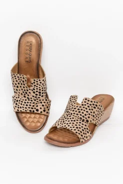 Heeled Sandals<Laguna Quays Naomi Cheetah Cut Out Wedge