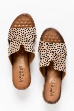 Heeled Sandals<Laguna Quays Naomi Cheetah Cut Out Wedge