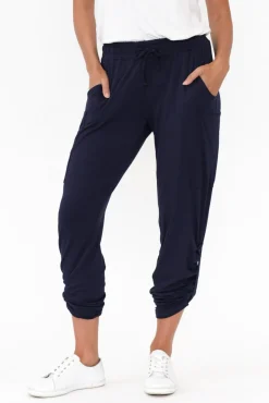 Pants<Bamboo Body Navy Bamboo Pocket Pant