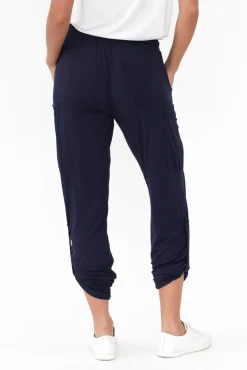 Pants<Bamboo Body Navy Bamboo Pocket Pant