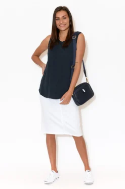 Cotton Tops<Elm Navy Cotton Scoop Tank