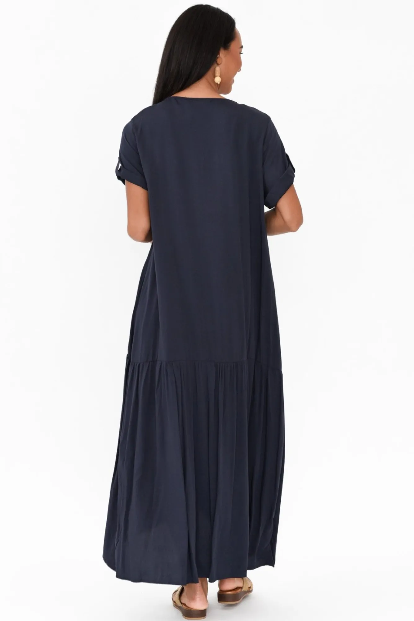 Batwing Dresses<PQ Navy Peak Maxi Dress
