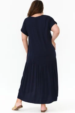 Batwing Dresses<PQ Navy Peak Maxi Dress