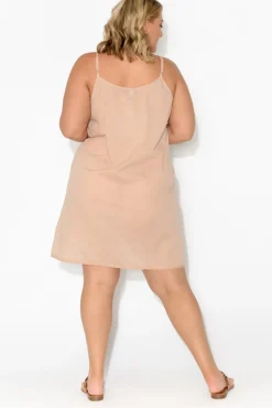 Slips<Orientique Nude Cotton Slip Dress