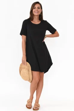 Cotton Dresses<Betty Basics Nyree Black Hi Lo Cotton Dress