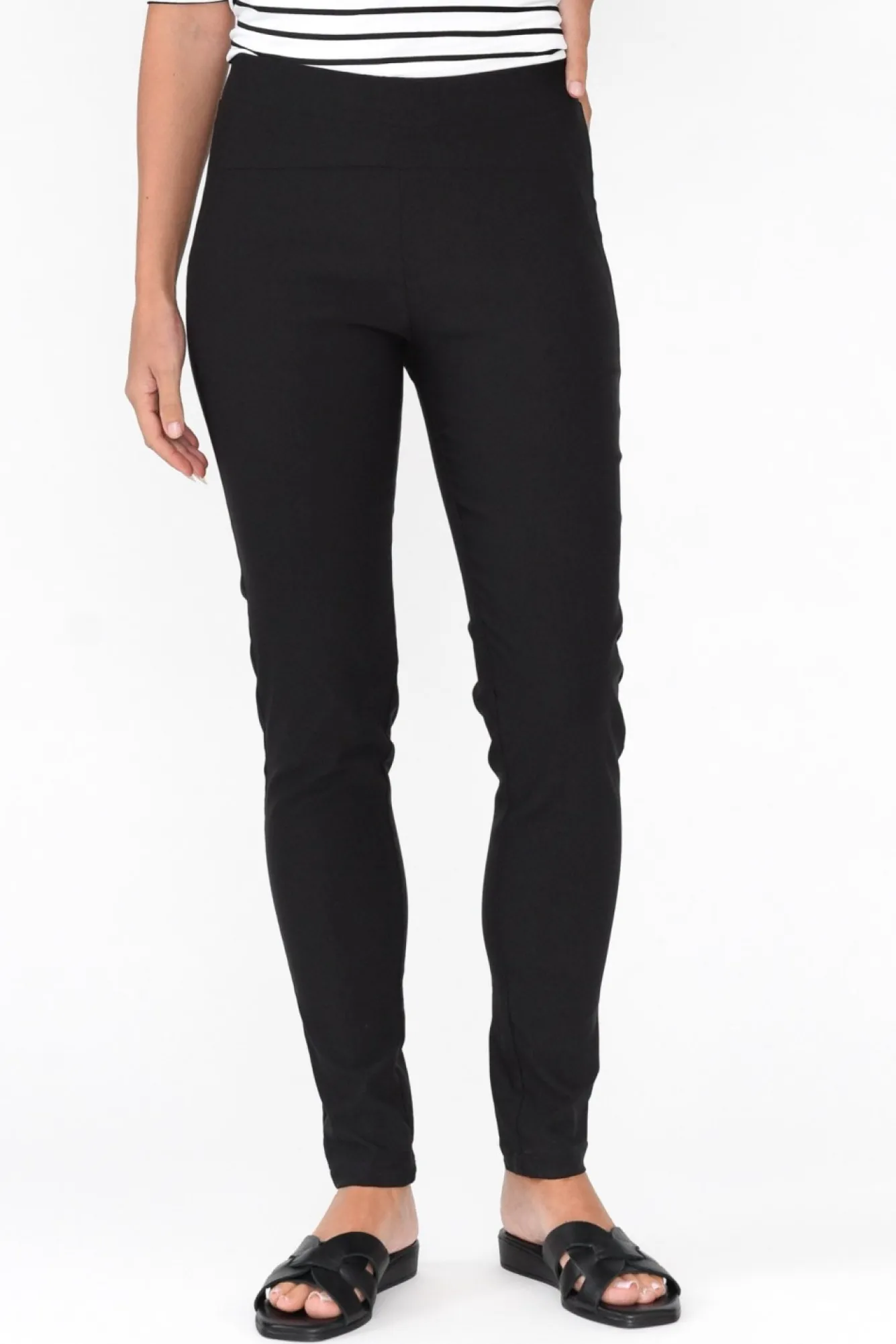 Pants<Tirelli Olympia Black Straight Pant