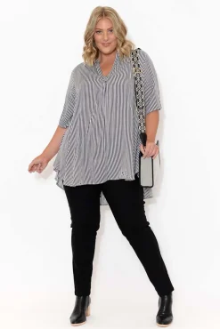 Pants<Tirelli Olympia Black Straight Pant