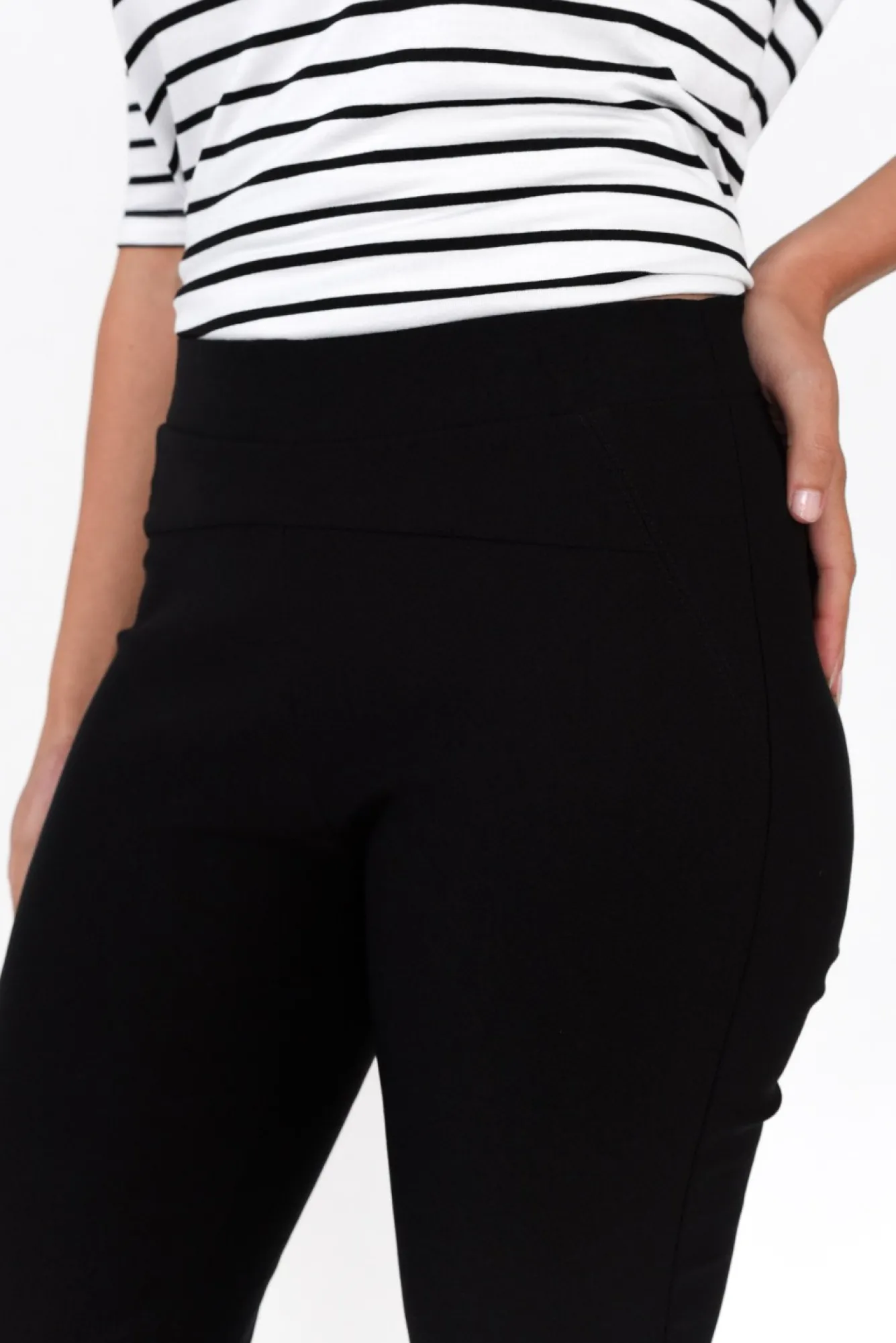 Pants<Tirelli Olympia Black Straight Pant