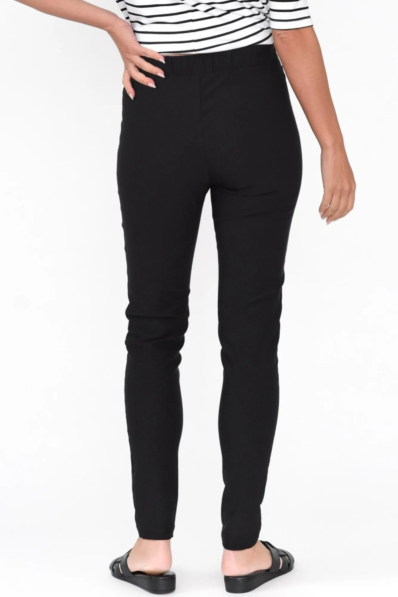 Pants<Tirelli Olympia Black Straight Pant