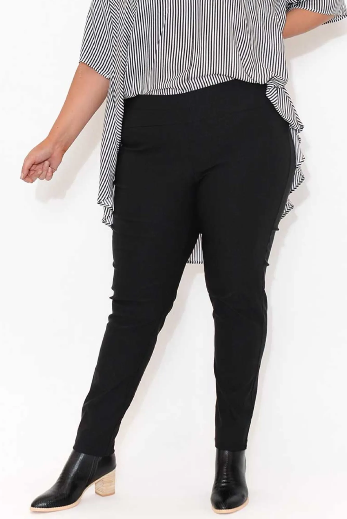 Pants<Tirelli Olympia Black Straight Pant