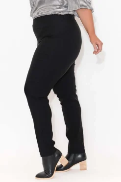Pants<Tirelli Olympia Black Straight Pant
