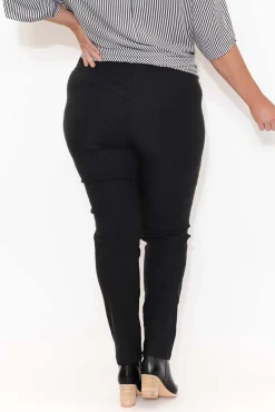 Pants<Tirelli Olympia Black Straight Pant
