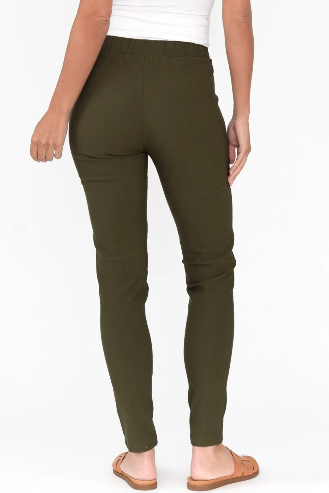 Pants<Tirelli Olympia Khaki Straight Pant