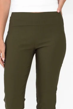 Pants<Tirelli Olympia Khaki Straight Pant