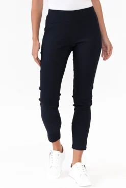 Pants<Tirelli Olympia Navy Straight 7/8 Pant