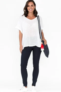 Pants<Tirelli Olympia Navy Straight Pant