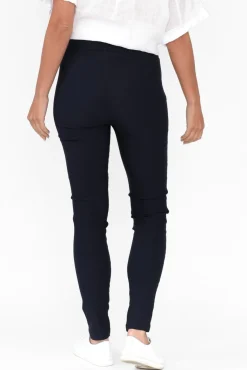 Pants<Tirelli Olympia Navy Straight Pant