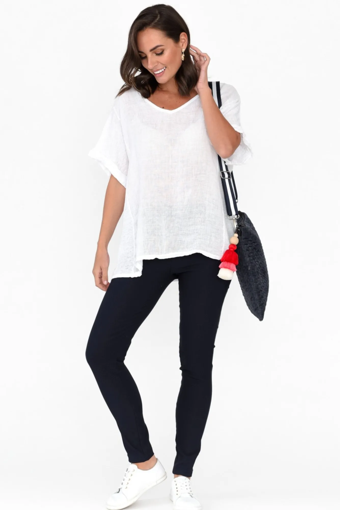 Pants<Tirelli Olympia Navy Straight Pant