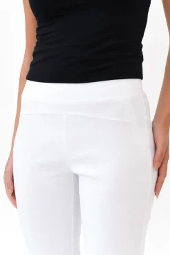 Pants<Tirelli Olympia White Straight 7/8 Pant