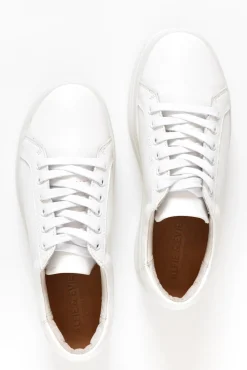 White Sneakers<Alfie and Evie Oracle White Leather Platform Sneaker