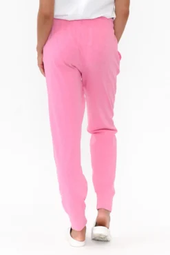 Pants<Elm Out And About Pink Cotton Pant