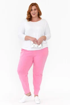 Pants<Elm Out And About Pink Cotton Pant