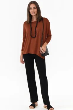 Pants<Bamboo Body Pamela Black Bamboo Pant - Petite