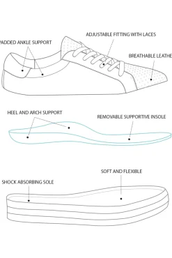 White Sneakers<Alfie and Evie Paradise White Leather Sneaker