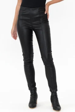 Pants<Fate Becker Past Black Wet Look Pant