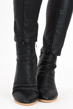 Pants<Fate Becker Past Black Wet Look Pant