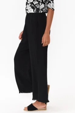 Pants<Zen Garden Penny Black Relaxed Pant