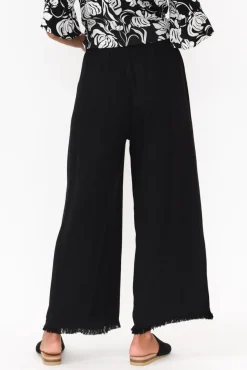 Pants<Zen Garden Penny Black Relaxed Pant
