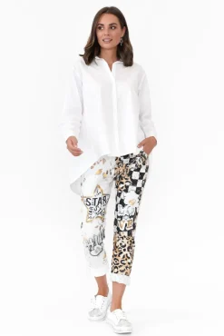 Cotton Tops<Tirelli Penny White Pleated Cotton Shirt