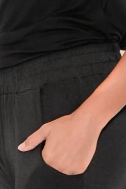 Pants<Bamboo Body Percy Black Bamboo Pocket Pant