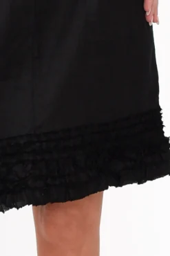 Skirts<Gordon Smith Phillipa Black Ruffle Hem Skirt
