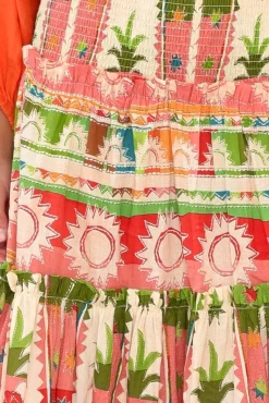 Skirts<Holiday Pier Tropical Cotton Tiered Maxi Skirt