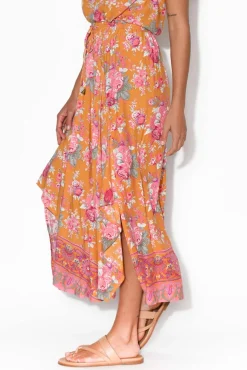 Skirts<Coconinya Rara Antique Floral Midi Skirt