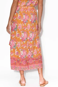 Skirts<Coconinya Rara Antique Floral Midi Skirt