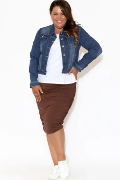 Jackets<Country Denim Rellie Blue Denim Stretch Jacket