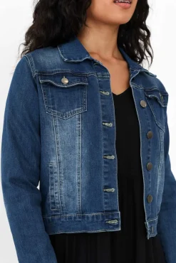 Jackets<Country Denim Rellie Blue Denim Stretch Jacket